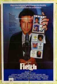 r304 FLETCH one-sheet movie poster '85 Chevy Chase,Kareem Abdul-Jabbar