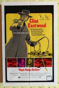 r380 HIGH PLAINS DRIFTER int'l one-sheet movie poster '73 Clint Eastwood