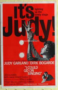 r407 I COULD GO ON SINGING one-sheet movie poster '63 it's Judy Garland!