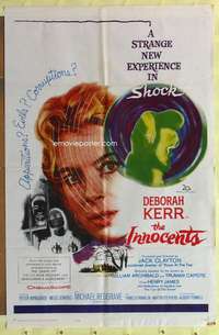 r437 INNOCENTS one-sheet movie poster '62 Deborah Kerr, Michael Redgrave