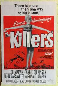 r465 KILLERS one-sheet movie poster '64 John Cassavetes, Angie Dickinson