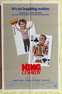 r466 KING OF COMEDY one-sheet movie poster '83 Robert DeNiro, Scorsese