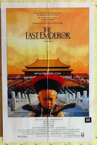 r476 LAST EMPEROR one-sheet movie poster '87 Bernardo Bertolucci epic!