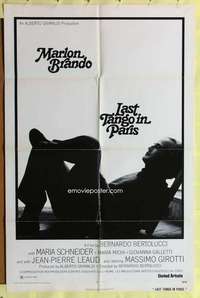 r477 LAST TANGO IN PARIS one-sheet movie poster '73 Brando, Bertolucci