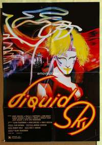 r489 LIQUID SKY one-sheet movie poster '82 Marina Levikova sci-fi art!