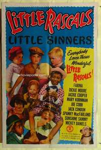 r493 LITTLE SINNER one-sheet movie poster R53 Little Rascals, Our Gang!