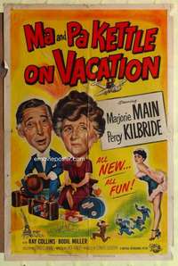 r502 MA & PA KETTLE ON VACATION one-sheet movie poster '53 Marjorie Main