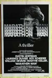r514 MARATHON MAN one-sheet movie poster '76 Dustin Hoffman, Schlesinger