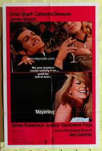 r520 MAYERLING one-sheet movie poster '69 Omar Sharif, Catherine Deneuve