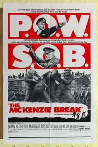 r525 McKENZIE BREAK one-sheet movie poster '71 Brian Keith, World War II