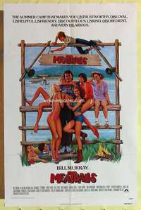 r528 MEATBALLS one-sheet movie poster '79 Bill Murray, Ivan Reitman