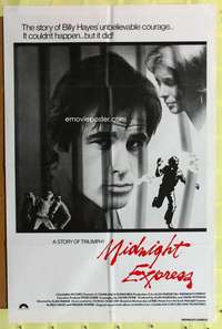 r540 MIDNIGHT EXPRESS int'l one-sheet movie poster '78 Oliver Stone, Parker