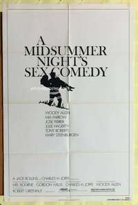 r542 MIDSUMMER NIGHT'S SEX COMEDY one-sheet movie poster '82 Woody Allen