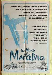 r543 MIRACLE OF MARCELINO one-sheet movie poster '55 Spanish orphans!