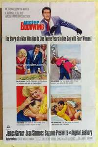 r547 MISTER BUDDWING one-sheet movie poster '66 James Garner, Jean Simmons