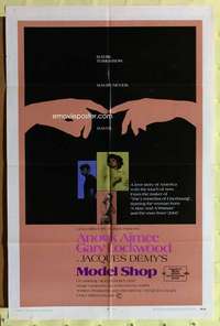 r548 MODEL SHOP one-sheet movie poster '69 Anouk Aimee, Gary Lockwood