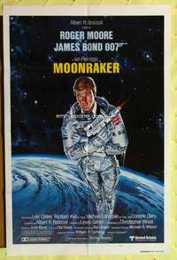 r550 MOONRAKER int'l teaser one-sheet movie poster '79 Moore as James Bond!