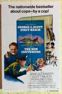 r595 NEW CENTURIONS one-sheet movie poster '72 George Scott, Stacy Keach