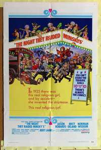 r608 NIGHT THEY RAIDED MINSKY'S one-sheet movie poster '68 Frazetta art!