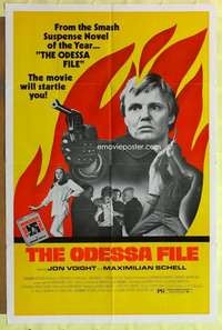 r629 ODESSA FILE one-sheet movie poster '74 Jon Voight, Maximilian Schell