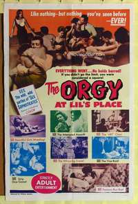 r650 ORGY AT LIL'S PLACE one-sheet movie poster '63 William Mishkin!