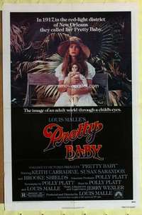 r699 PRETTY BABY one-sheet movie poster '78 Brooke Shields, Sarandon