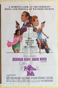 r713 PRUDENCE & THE PILL one-sheet movie poster '68 Deborah Kerr, Niven