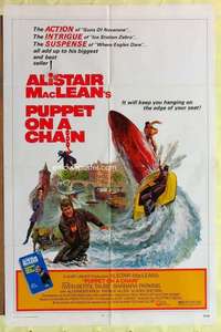 r720 PUPPET ON A CHAIN one-sheet movie poster '72 Alistair MacLean