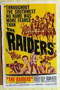 r728 RAIDERS one-sheet movie poster '64 Robert Culp, Brian Keith