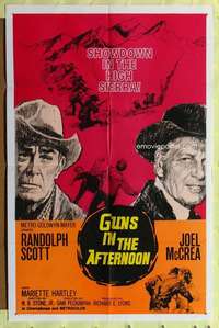 r766 RIDE THE HIGH COUNTRY one-sheet movie poster '62 Guns in the Afternoon!