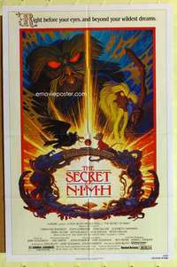 r809 SECRET OF NIMH one-sheet movie poster '82 Don Bluth mouse cartoon!