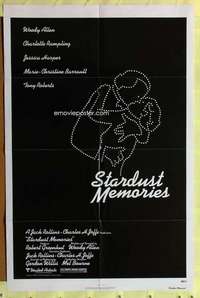 r843 STARDUST MEMORIES one-sheet movie poster '80 Woody Allen, Rampling