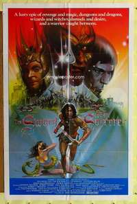 r862 SWORD & THE SORCERER int'l one-sheet movie poster '82 cool fantasy art!