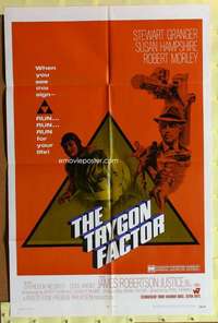 r891 TRYGON FACTOR one-sheet movie poster '69 Granger, Edgar Wallace
