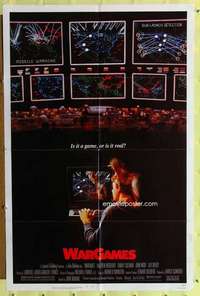 r908 WARGAMES one-sheet movie poster '83 Matthew Broderick, sci-fi!