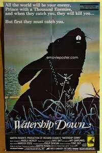 r909 WATERSHIP DOWN special 23x36 movie poster '78 Richard Adams