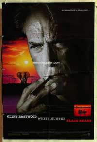 r914 WHITE HUNTER, BLACK HEART DS one-sheet movie poster '90 Clint Eastwood