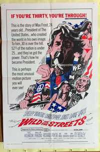 r916 WILD IN THE STREETS one-sheet movie poster '68 Christopher Jones