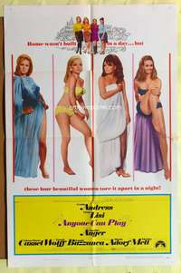 s039 ANYONE CAN PLAY one-sheet movie poster '68 Ursula Andress, Virna Lisi