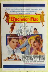 s042 BACHELOR FLAT one-sheet movie poster '62 Tuesday Weld, Richard Beymer