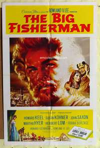 s054 BIG FISHERMAN one-sheet movie poster '59 Howard Keel, Kohner, Saxon