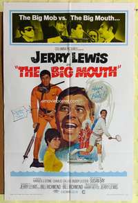 s057 BIG MOUTH one-sheet movie poster '67 Jerry Lewis spy spoof, D.K. art!