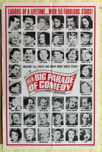 s566 MGM'S BIG PARADE OF COMEDY one-sheet movie poster '64 all the best!