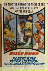 s064 BILLY BUDD one-sheet movie poster '62 Terence Stamp, Robert Ryan