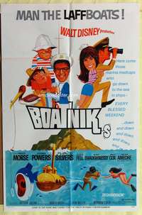s089 BOATNIKS one-sheet movie poster '70 Walt Disney, Phil Silvers
