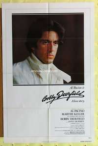 s091 BOBBY DEERFIELD one-sheet movie poster '77 Al Pacino, car racing!