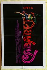 s128 CABARET one-sheet movie poster '72 Liza Minnelli, Bob Fosse musical!