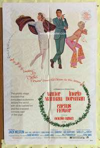 s130 CACTUS FLOWER one-sheet movie poster '69 Walter Matthau, Goldie Hawn