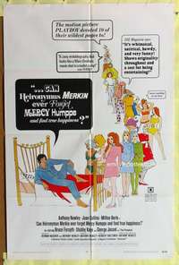 s136 CAN HEIRONYMUS MERKIN EVER FORGET one-sheet movie poster '69 Newley