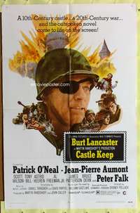 s167 CASTLE KEEP one-sheet movie poster '69 Burt Lancaster, World War II